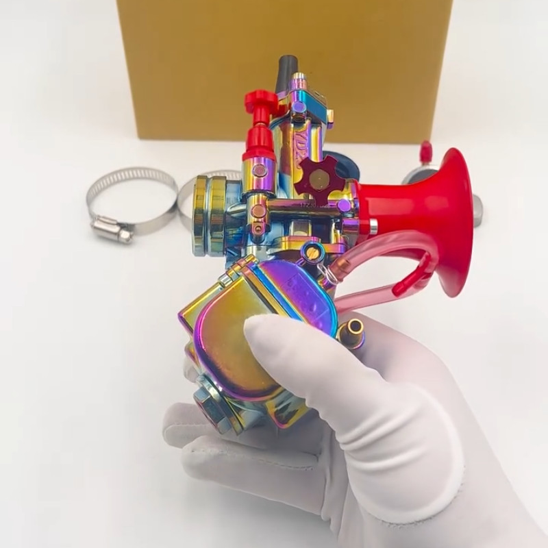 คาร์บูเรเตอร์รถจักรยานยนต์ชุบไฟฟ้าสีสันสดใสเหมาะสําหรับ YD28 MSX125 YD-MJN28 28mm 30mm*--&