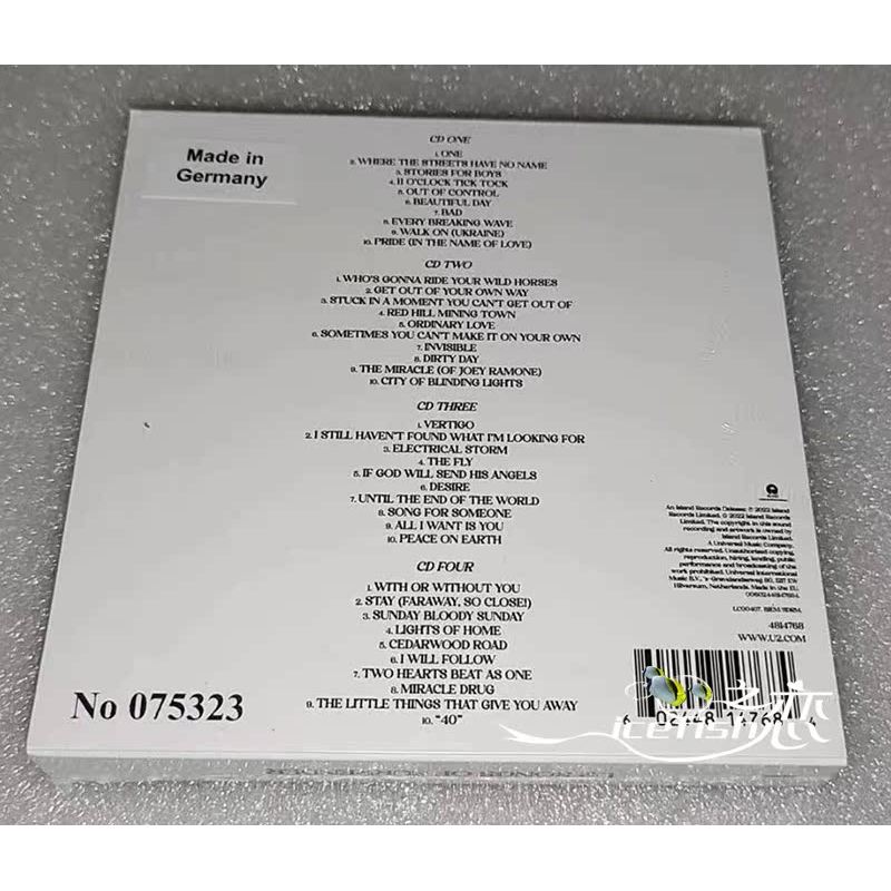 现货 U2 Songs Of Surrender (4CD)