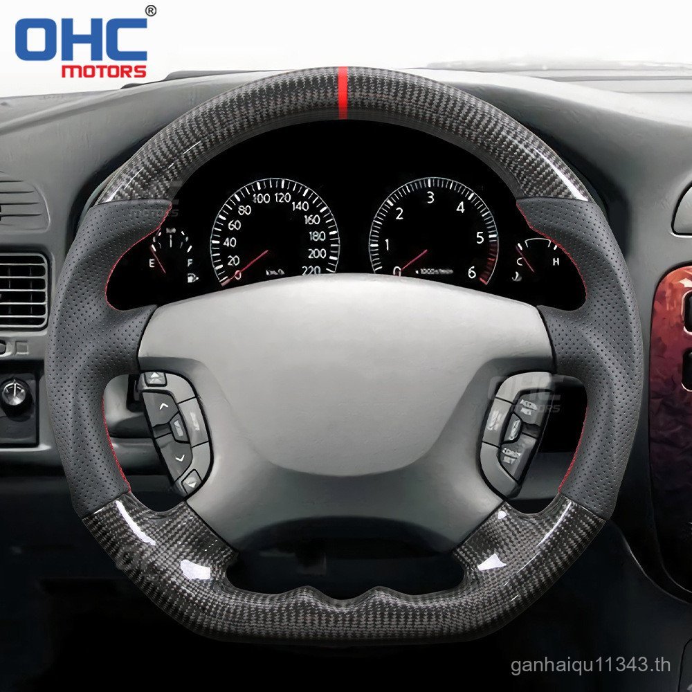 เหมาะสําหรับ Nissan/Nissan Tole Y61 รถออฟโรดดัดแปลงคาร์บอนไฟเบอร์พวงมาลัยพวงมาลัยรถยนต์