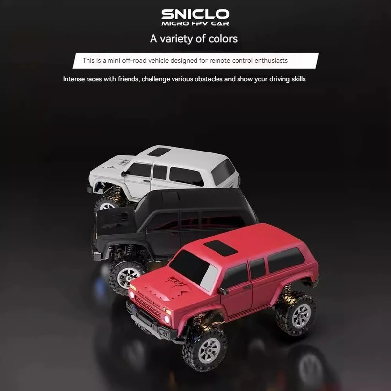 Sniclo Mini Fpv First Person Vision 1:43 รีโมทคอนโทรลรถ Rc 4wd ของขวัญวันหยุดเดสก์ท็อปของเล่น Off Ro