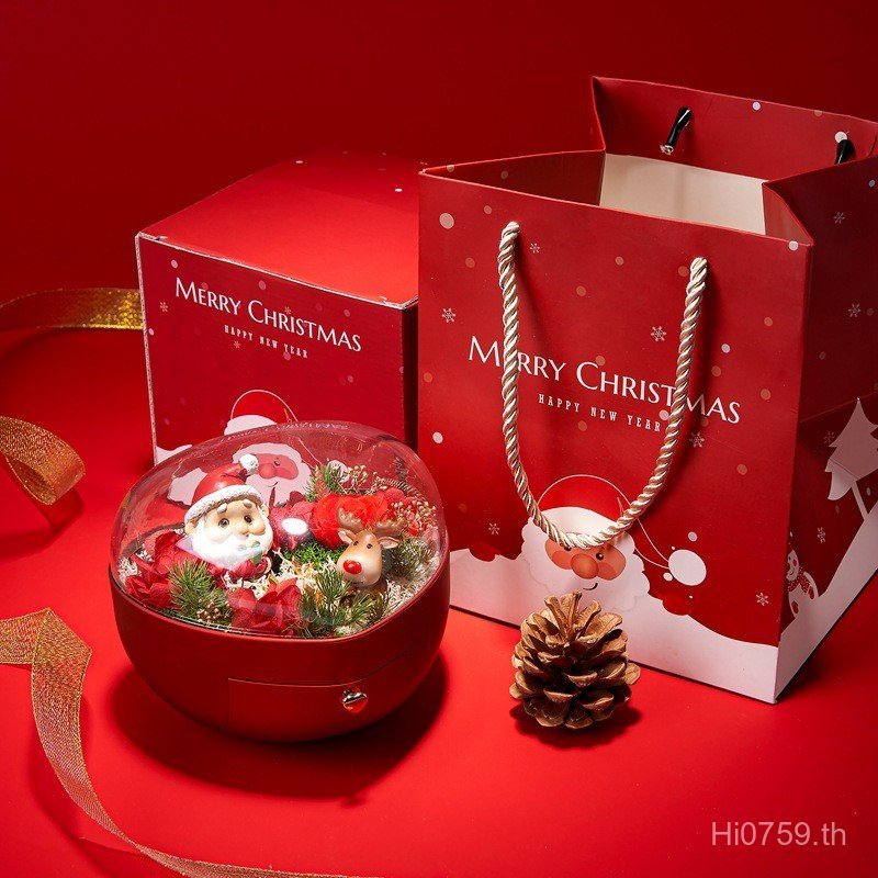 Zhen Christmas สไตล์รูปหัวใจจี้กล่องเครื่องประดับดอกไม้ที่เก็บรักษาไว้ Jubilee ของขวัญ Tumbler กล่อง