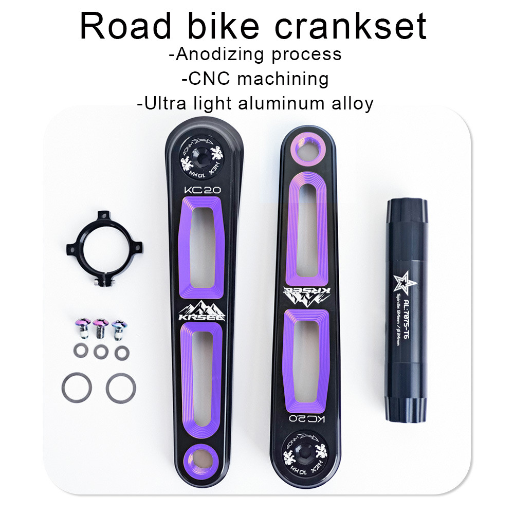 KRSEC Planetary Gear Crankset GXP Chainring สำหรับจักรยานพับ อลูมิเนียม Hollow Crank