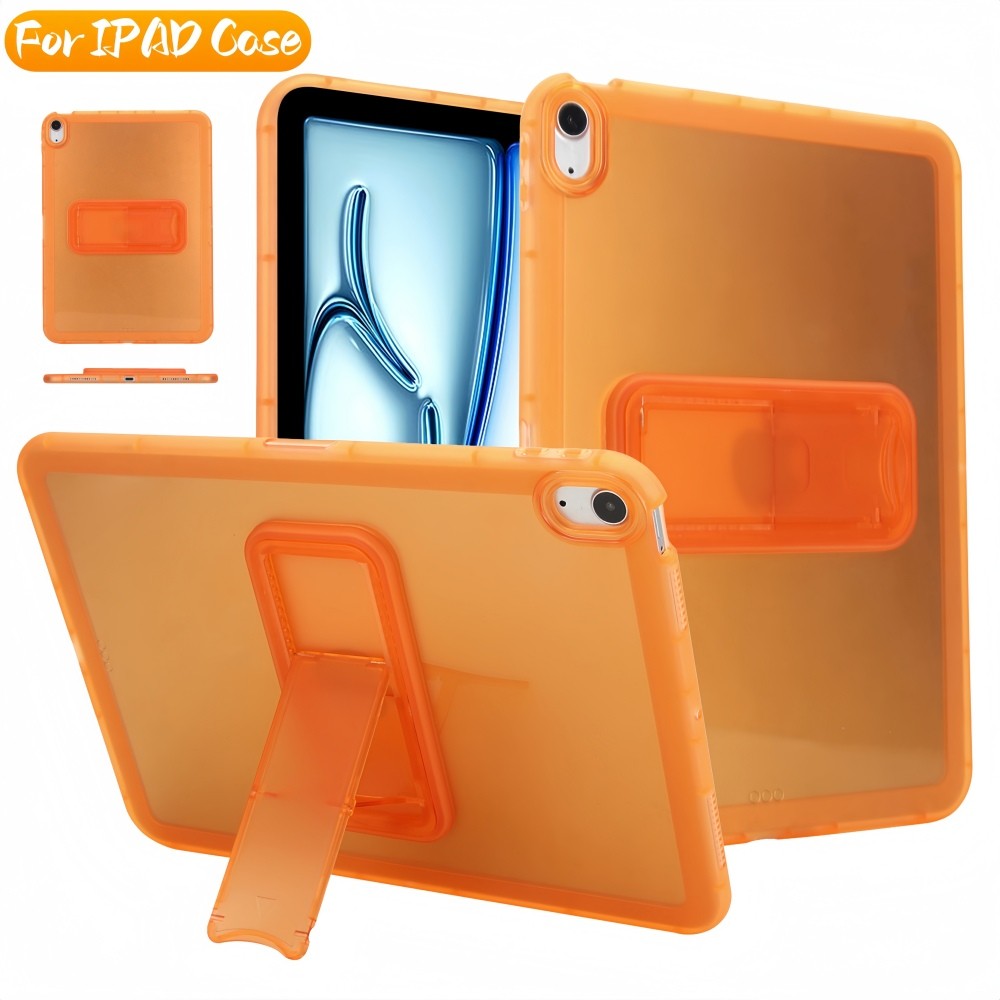 เคส สําหรับ iPad A16 11th Gen 10th 7/8/9th 10.2นิ้ว Air4/5 10.9 pro11 M4 M3 Air 11 2025 Mini7 A17 mini654 แท็บเล็ตฝาครอบโปร่งใส เคสกันกระแทกพร้อมขาตั้ง