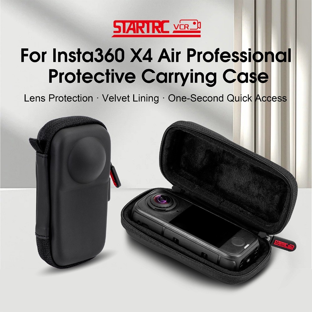 สําหรับกระเป๋าเก็บของ Insta360 X4 AIR, เคสแบบพกพา, กล้องกีฬาแบบพาโนรามา X4 AIR, อุปกรณ์เสริมกระเป๋าแบบสแตนด์อโลน