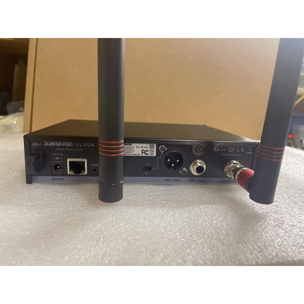 SHURE SHURE ULXD4BETA58a 87 ไมโครโฟนไร้สายดิจิตอลการ์ดเสียงไมโครโฟนสดกลางแจ้งแบบไดนามิกคอยล์