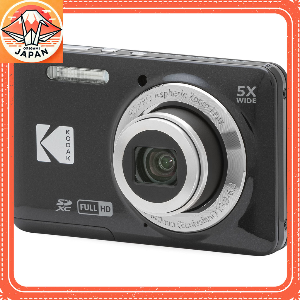 【Direct from Japan】Kodak Pixpro ใช้งานง่าย Zoom FZ55-BK 16MP Digital Camera Optical 5x Zoom Wide Ang