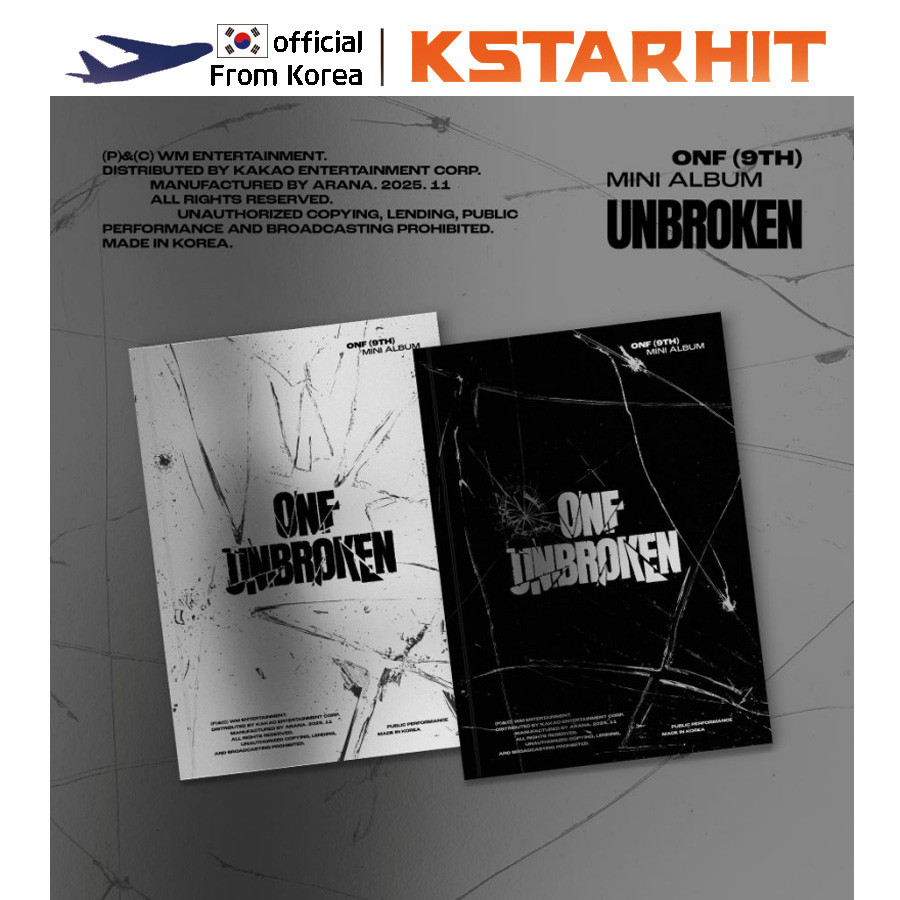 (ชุด 2 ชิ้น) ONF - UNBROKEN (มินิอัลบั้ม 9 ปี)