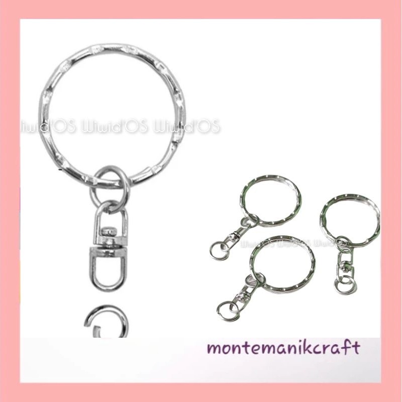 GANTUNGAN BEADS (5 ชิ้น) MONTANIK CRAFT THEAD KEYCHAIN MATERIAL