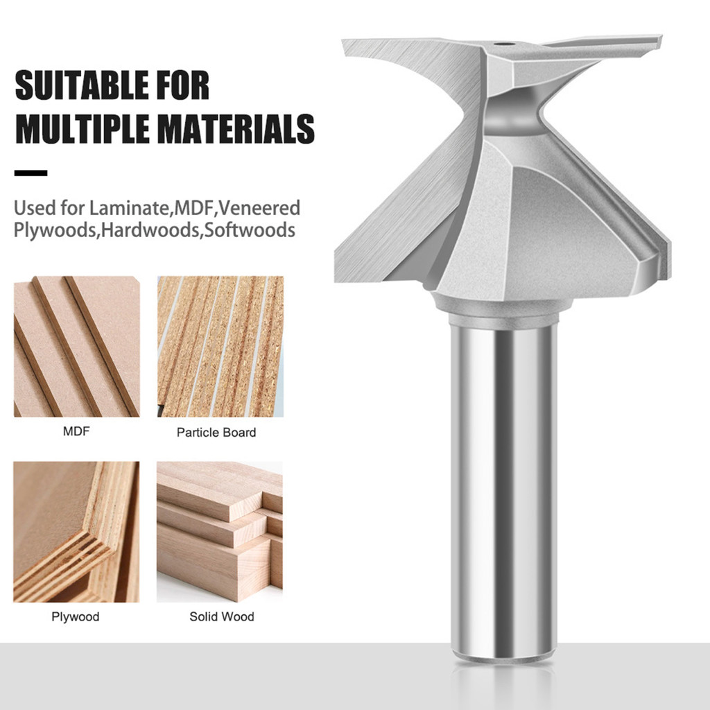 จัดส่งภายใน 12ชม. ร10/18/30 1/4" และ 1/2" ​Shank Woodworking Router Bit,Tongue and Groove Router Bit