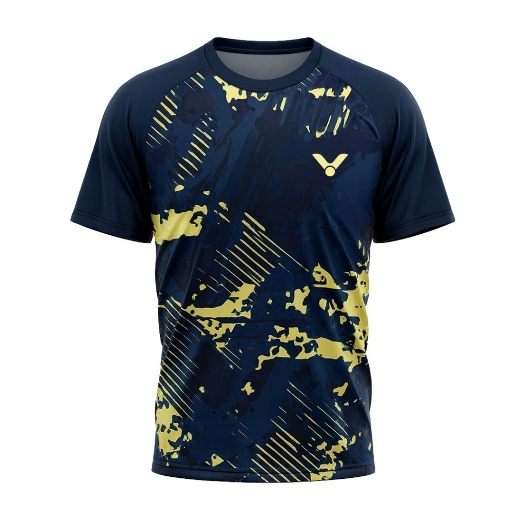 Unisex Victor Badminton Quick Dry Tee แขนสั้นระบายอากาศสําหรับฟิตเนสกีฬาพร้อมสต็อก