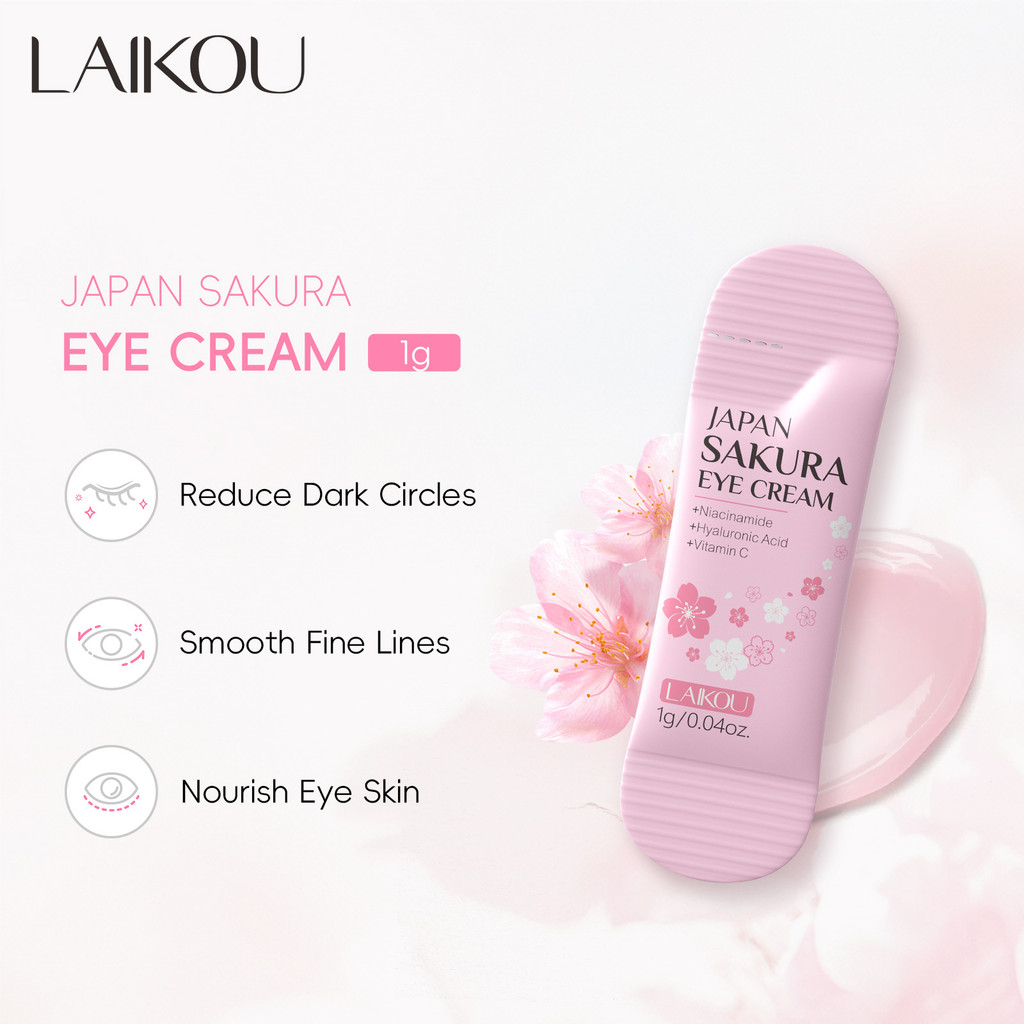 LAIKOU LAIKOU Cherry Blossom Eye Cream (ถุง) 1g Moisturizing Full English Piece Eye Cream IX9J