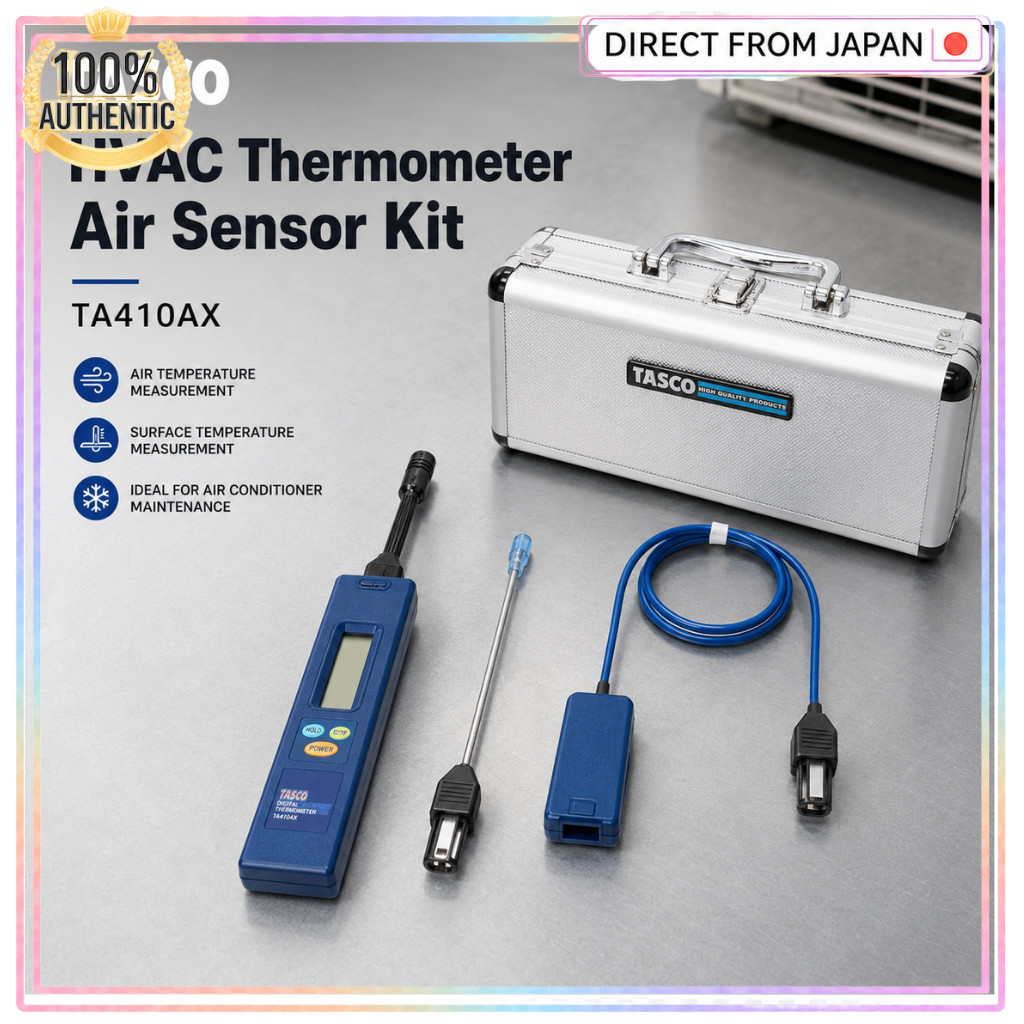 TASCO TA410AX Air Sensor Thermometer Kit for HVAC Maintenance