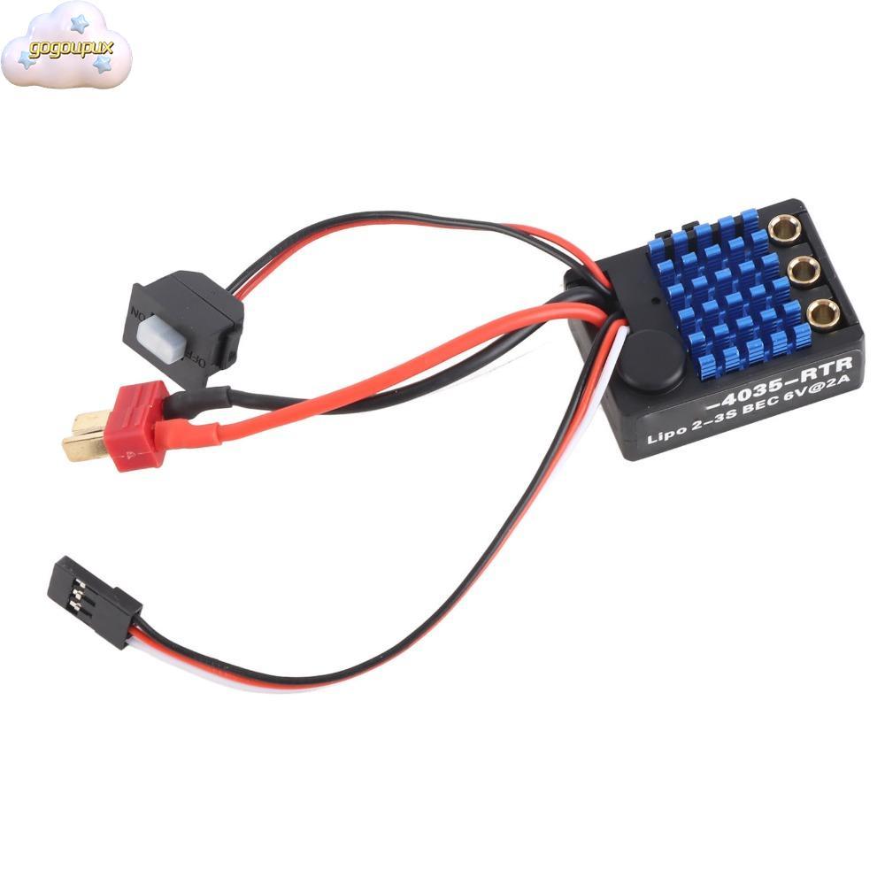 GOGOUGO ESC ไร้แปรงถ่าน, 5V/2A BEC 35A มอเตอร์เซนเซอร์ ESC, ลวดสั้นทนทานกันน้ํารีโมทคอนโทรล ESC สําห
