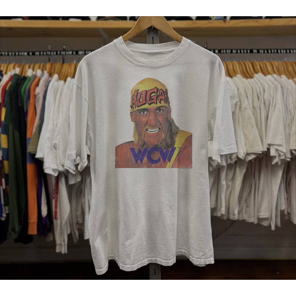 ผ้าฝ้าย 100% 1994 เสื้อยืด Hulk Hogan WWCW Classic