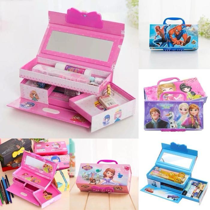3D Code Pencil Case 3 ชั้น / 3 ชั้น Pin Pencil Case