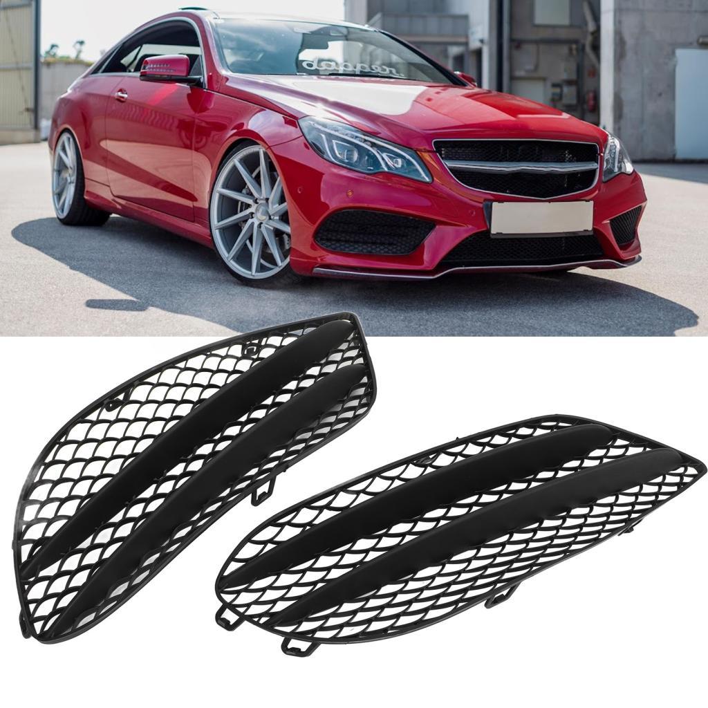 Lemendhk หมอกกระจังหน้าตาข่ายสําหรับ E Class Coupe W207 C207 สาย 2013 ถึง 2016 - กันชนหน้า