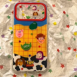 เคสโทรศัพท์ เหมาะสําหรับ iPhone 11 12 13 14 15 16 17 Pro max ลายสก๊อต Star Toy Story + วงเล็บกันกระแทกกันกระแทกป้องกันกรณีรวมทุกอย่าง VUXE