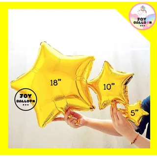 ลูกโป่งดาว 10 นิ้ว (ชุดละ 2 ใบ) Star Balloon ลูกโป่งรูปดาว ลูกโป่งวันเกิด ลูกโป่งปีใหม่ ลูกโป่งคริสมาส ลูกโป่งตกแต่ง