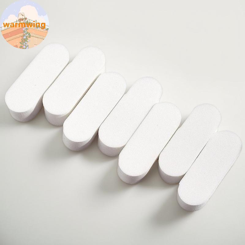 Warmwing 10 ชิ้นฟองน้ําแต่งหน้านุ่มเปียกและแห้งใช้พัฟสีขาว Foundation คอนซีลเลอร์ Smearing แป้งพัฟเค