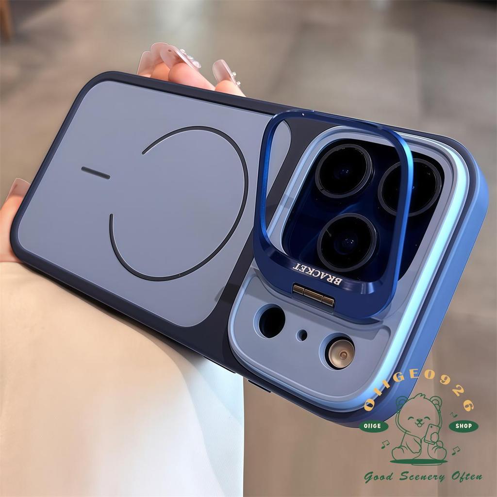 ถุงลมนิรภัย matte skin-sensitive เลนส์วงเล็บแม่เหล็กเคสโทรศัพท์ iphone17 Pro Max 16 15 14 13 12 11 เคสสําหรับ iPhone เคสซิลิโคน soft shell TPU กันกระแทก
