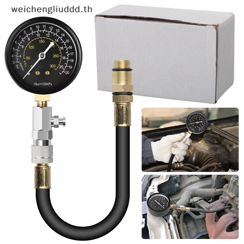 weichen ชุดทดสอบกําลังอัดกระบอกสูบเครื่องยนต์ 0-300PSI เกจวัดแรงดัน เครื่องมือวิเคราะห์เครื่องยนต์สํ