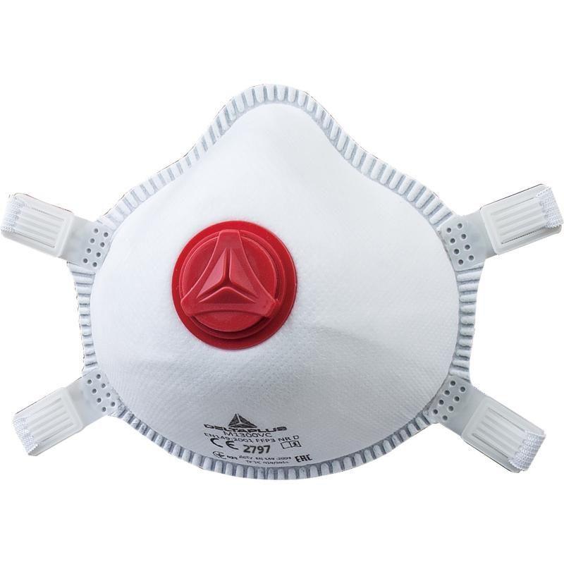 เดลต้าเดลต้าเดลต้า 104018 M1300VC _ FFP3 Cup Type Valve Protective Mask หน้ากากกันฝุ่น B0SE