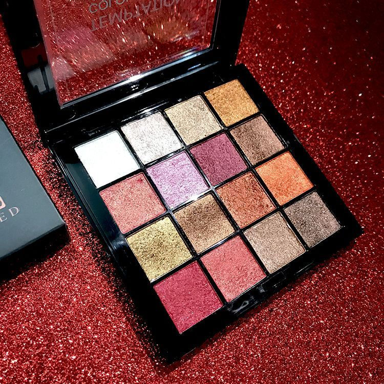 Jingjing Premium Wet Shimmer Palette Earthy Mashed Potato Powder11y Fine brand16Colorful eyeshadow w