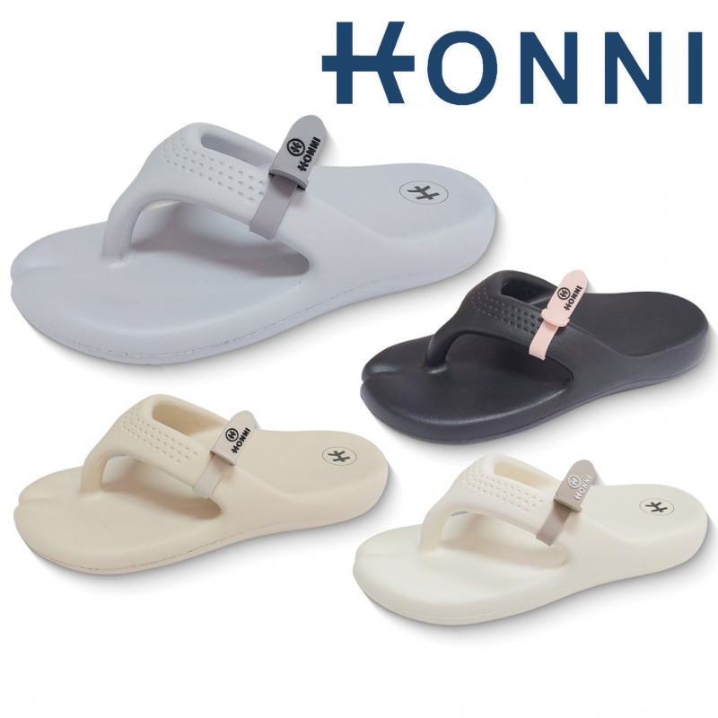 KONNI หูหนีบแฟชั่น  รองเท้าแตะเกาหลีหูหนีบ รองเท้าแตะนิ้วโป้ง มินิมอล  พื้นนิ่ม EVA ผู้หญิง ไม่ดีดน้ำ สไตล์แฟชั่น แบบสวม