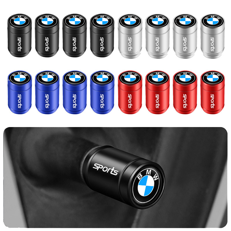 4 ชิ้นล้อยางวาล์ว Stems Caps สําหรับ BMW M Performance E46 E90 E60 F10 F30 E39 E36 F20 E87 G30 E92 E