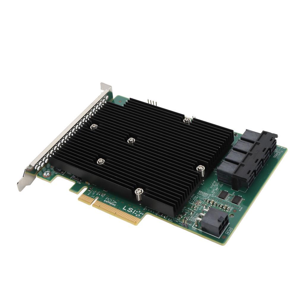 Lemendhk SAS 9300 16I HBA การ์ด 12Gbps 16 SATA พอร์ต Controller PCIe 3.0 8X สําหรับ Linux VMware