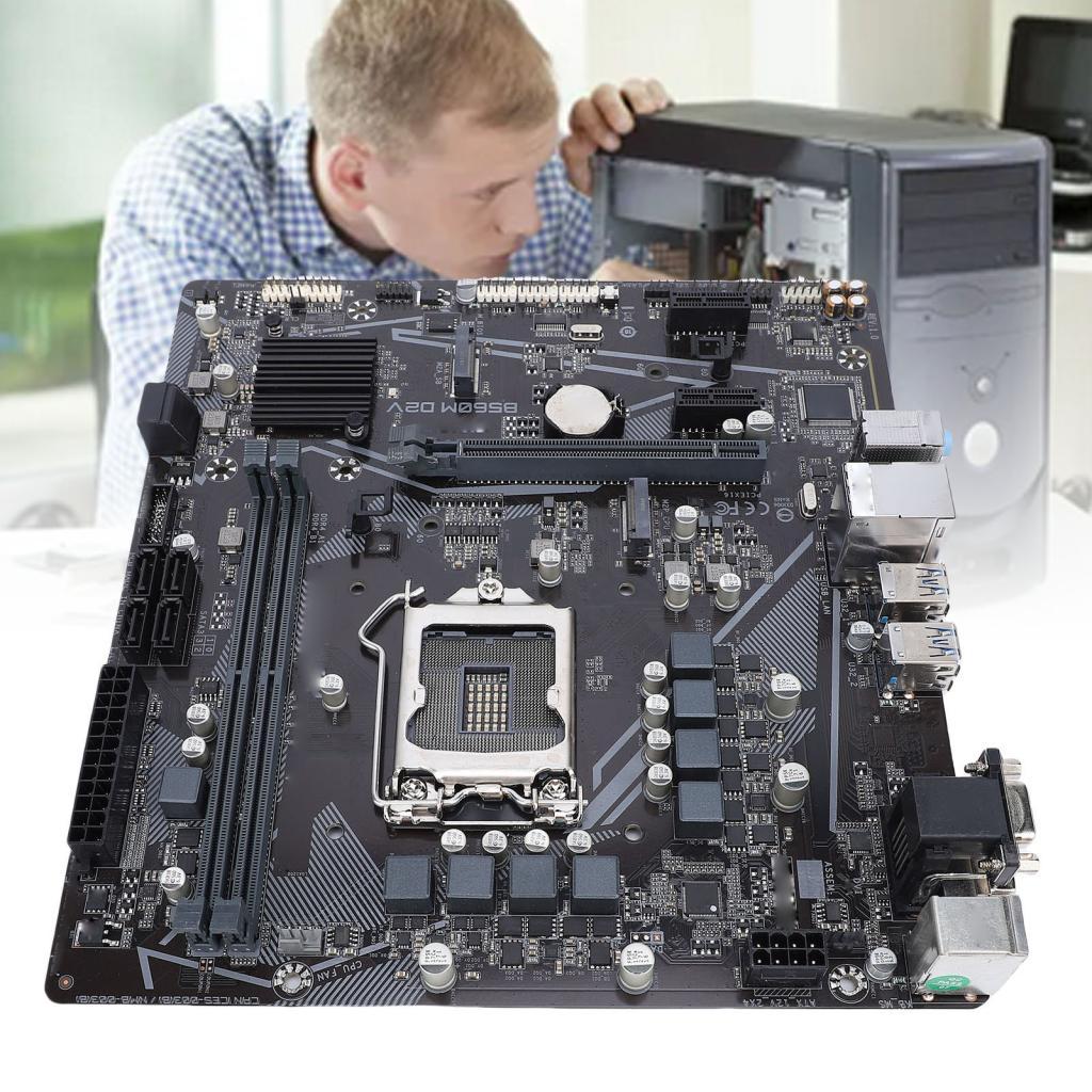 Dpofirs Micro ATX เมนบอร์ด LGA1200 สําหรับ Core I9 I7 I5 11th 10th Gen B560 ชิปเซ็ต PCIe 4.0 X16 ช่อ