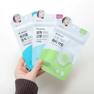 แท้💯 แผ่นแปะสิว Care Plus Scar Cover Spot Patch, Honey, Big, Calming, Silicylic, Glutathione, After-Care #VV