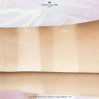 แป้งพัฟ GINA GLAM pressed powder G40 แป้งพัฟ แป้งผสมรองพื้นที่ดีที่สุด ปกปิดเรียบเนียน คุมมัน