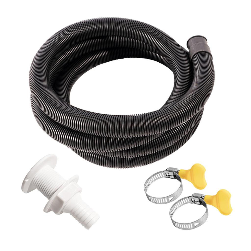 [mibum01eb] ชุดติดตั้งท่อปั๊มท้องเรือ 6FT PVC พลาสติก Thru Hull Connector สําหรับพายเรือ Livewell ประปา