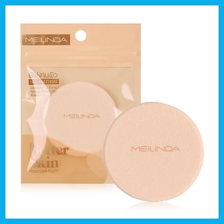 Mei Linda Better Skin Powder Puff #Round เมลินดา พัฟทาแป้งผสมรองพื้นทรงกลม.