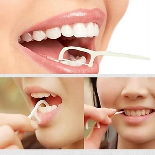 ไหมขัดฟัน🦷 Dental Floss ไหมขัดฟันชนิดด้าม 30ชิ้น /ถุง สำหรับพกพา สะอาดสดชื่นปกป้องฟัน😄 ไกลด์ดีพคลีน ไหมขัดฟัน เคลือบข