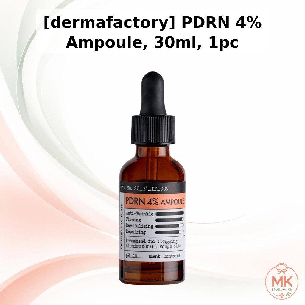 [dermafactory] PDRN 4% Ampoule, 30ml, 1pc / Korean Ampoule / Skin Rejuvenation / ของแท้ 100% โดย Mellow KR