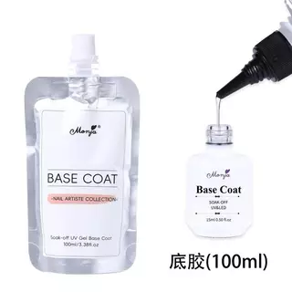 MONJA- Top Coat / Base Coat ท็อปแบบเติม เบสเติม 50ml/100ml ติดทน ไม่หลุดง่าย สำหรับร้านทำเล็บ คุ้มค่า