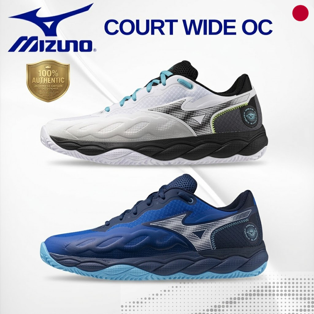 Mizuno Wave Enforce Court Wide OC Tennis Shoes | Japan Cushion Clay Court Sneakers
