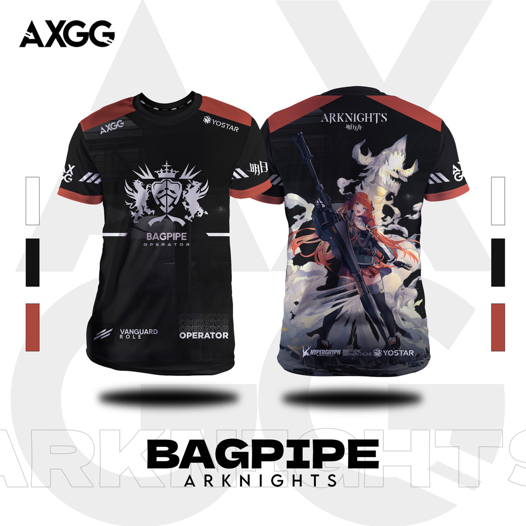 Axgg "Arknights - เสื้อเสื้อยืดสําหรับเล่นเกม Vanguard "