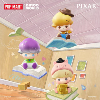P POPMART POPMART DIMOO WORLD x PIXAR Joint Series Doll Mystery Box