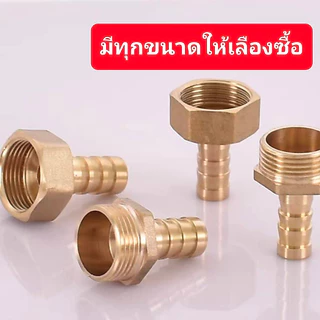 ข้อต่อทองเหลืองหางปลาไหลเกลียวในและเกลียวนอกเฉพาะขนาด3/4นิ้ว-1นิ้ว