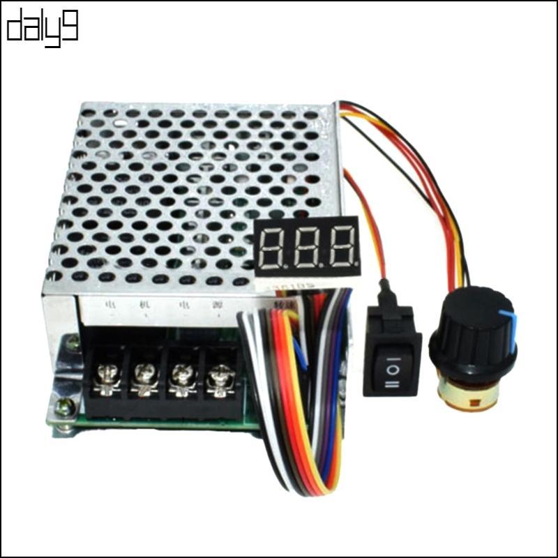 Dal 10-55V Input Brushed Engine Speed Regulator พร้อม Display Motor Control Board