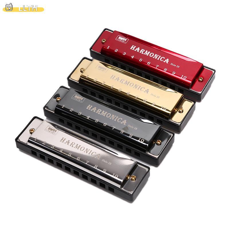LLTH 10 หลุม Harmonica ปากออร์แกนปริศนาเครื่องดนตรีเริ่มต้นการสอน HOT