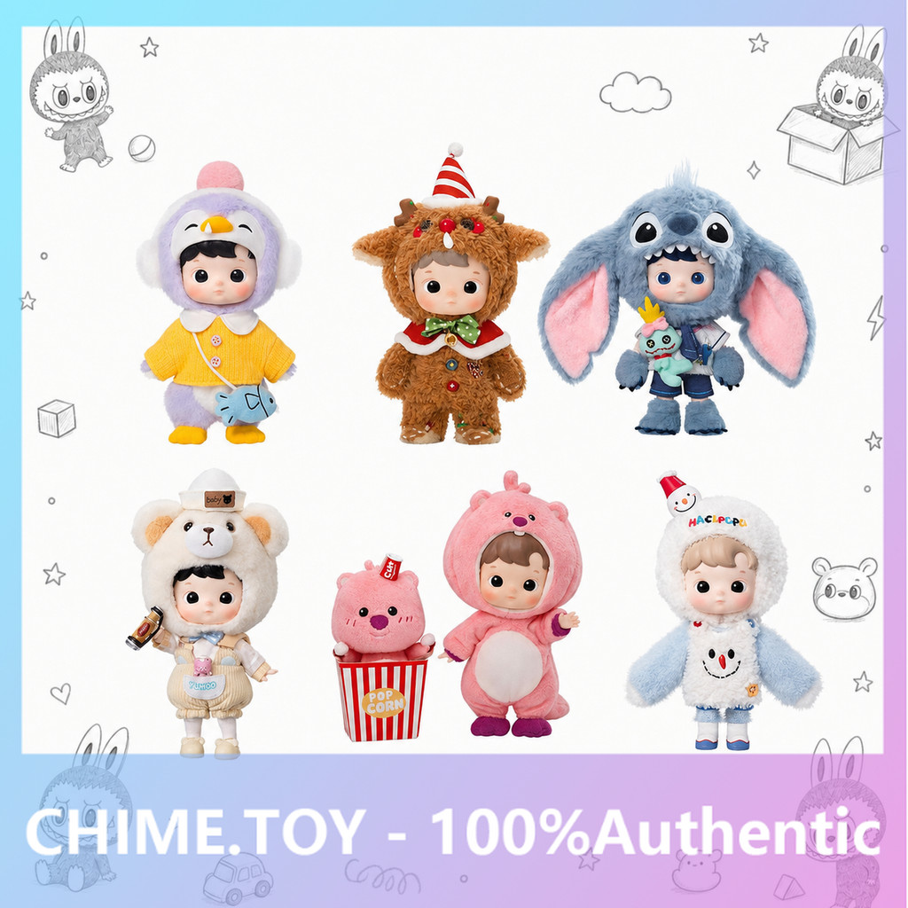 POPMART HACIPU 1/8 Action Figure ตุ๊กตา BJD สินค้าอินเทรนด์เล่นของขวัญ