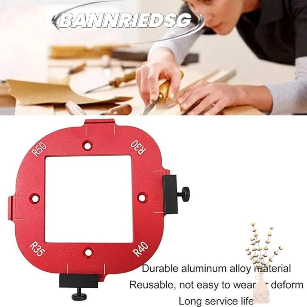 BANNRIEDSG989YR 1/2pcs รอบมุมตําแหน่งแม่พิมพ์, 4 in 1 งานไม้ R10-R50 รัศมี Jig, อลูมิเนียมอัลลอยด์แบ