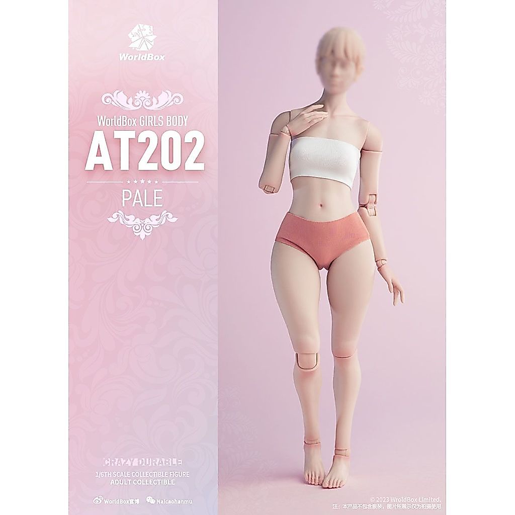 [คลังสินค้าพร้อม] Worldbox AT202 AT203 1/6 Joint Movable Female Body Model Fat Leg Version AT201