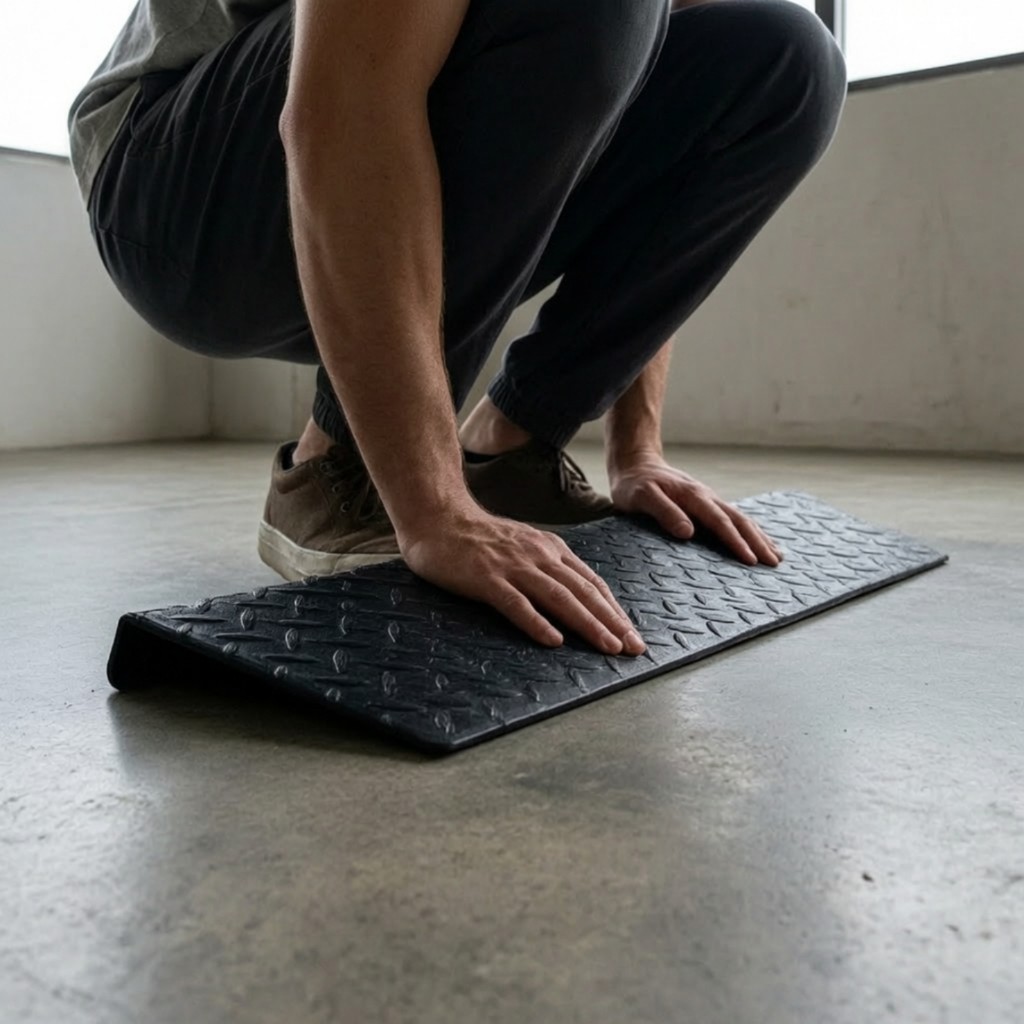 Squat Wedge Block Long-Lasting Squat Wedge Slant Board Slim Calf Raise Block ทนทานสําหรับยก, ยกน้ําห