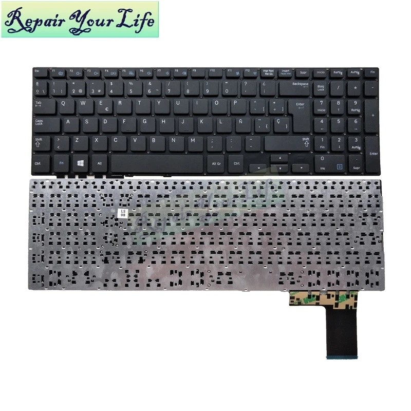 ละตินสเปนสเปนคีย์บอร์ดสําหรับ Samsung 450R5 NP450 NP450R5E NP450R5V NP470R5E 450R5E 450R5V NP370R5E 