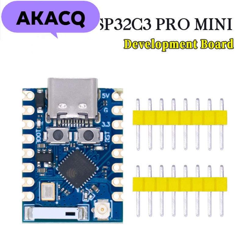 ESP32C3 PRO MINI บอร์ดพัฒนาออนบอร์ด ESP32-C3FH4 โมดูลชิป ESP32-C3 pro mini WiFi บอร์ดพัฒนาบลูทูธ
